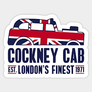 Cockney Cab - Redline Series Sticker